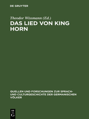 cover image of Das Lied von King Horn